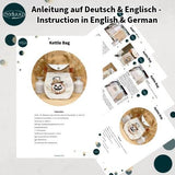 Stickdatei Kettle Bag Set mit 5 Größen, ITH Stickdatei Tasche - Sewando