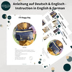Stickdatei Baggy Bag 24x36, ITH Tasche mit 2 Reißverschlüssen - Sewando