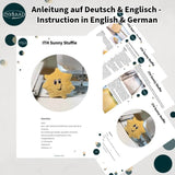 Stickdatei Sonne Stuffie 16x16, ITH Kuschelkissen Sunny - Sewando