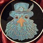 Stickdatei Steampunk Huhn Set 6 Größen - Sewando