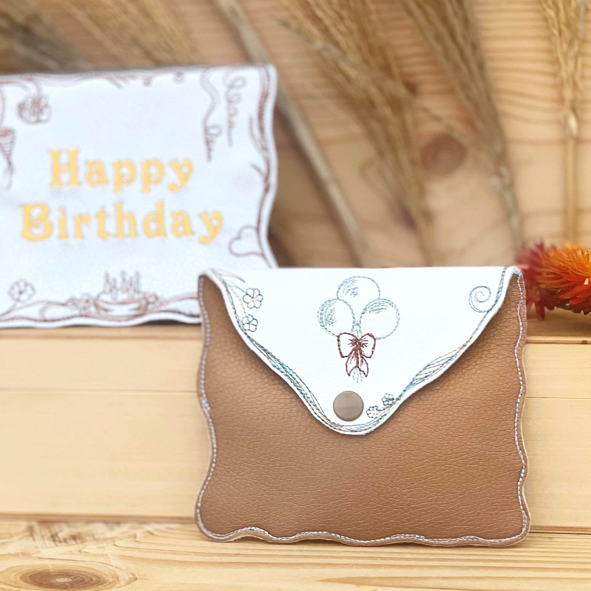 ITH Stickdatei Geschenkumschlag 13x18 in 2 Varianten - Sewando