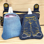 Stickdatei Tasche Spendierhose 13x18, In the hoop Taschenbaumler - Sewando