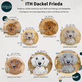 Stickdatei Dackel Stuffie Set mit 7 Größen, ITH Dackel Frieda