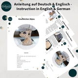 Stickdatei Knuffelchen Skjou Set mit 7 Größen, ITH Stickdatei Kuscheltier