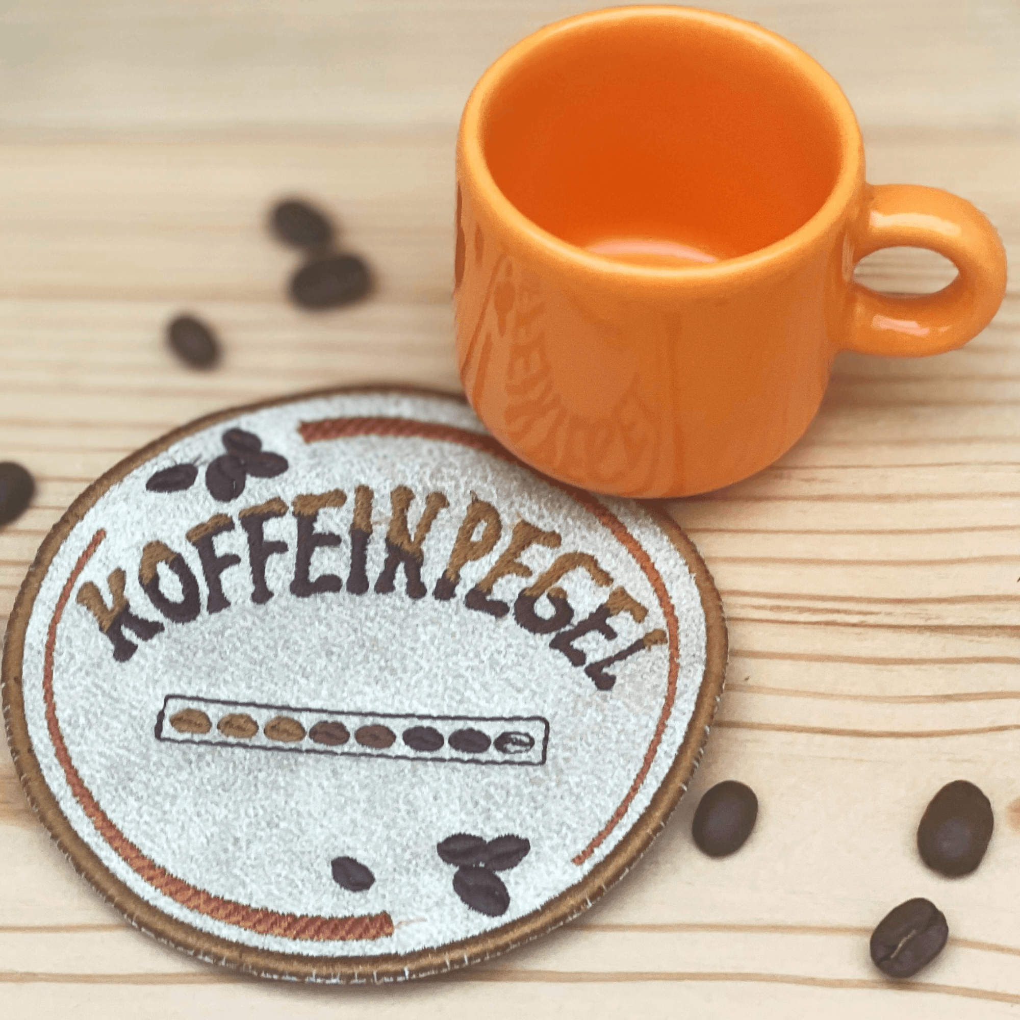 Stickdatei Kaffee Mug Rug Set 10x10, und 13x18 - Sewando