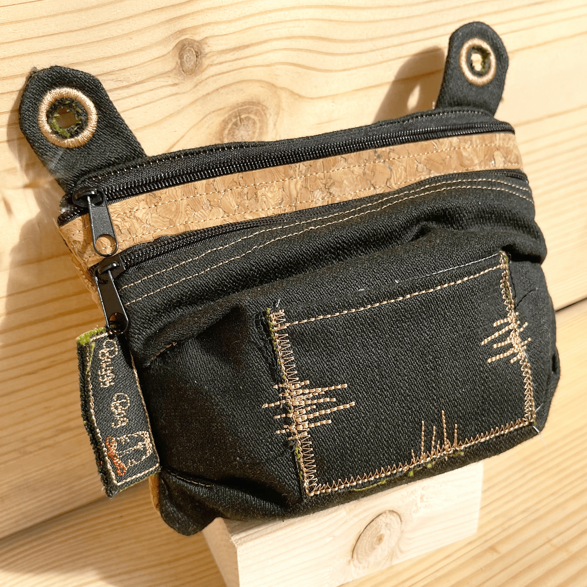 Stickdatei Baggy Bag 13x18, ITH Tasche mit 2 Reißverschlüssen - Sewando