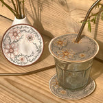 ITH Stickdatei Blumen Mug Rug Set 10x10 mit Sumsenschutz - Sewando