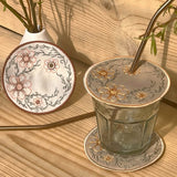 ITH Stickdatei Blumen Mug Rug Set 10x10 mit Sumsenschutz - Sewando