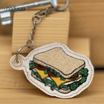 Stickdatei Sandwich Anhänger 9x6, lustiger ITH Anhänger - Sewando