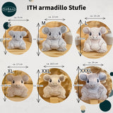 Stickdatei armadillo Stuffie Set 6 Größen, ITH Stickdatei Gürteltier