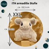 Stickdatei armadillo Stuffie 20x22, ITH Stickdatei Gürteltier Kuscheltier