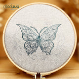Stickdatei Schmetterling Set mit 7 Größen, B-Fly Scribble ab 9x10