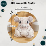 Stickdatei armadillo Stuffie in 15x17, ITH Stickdatei Gürteltier