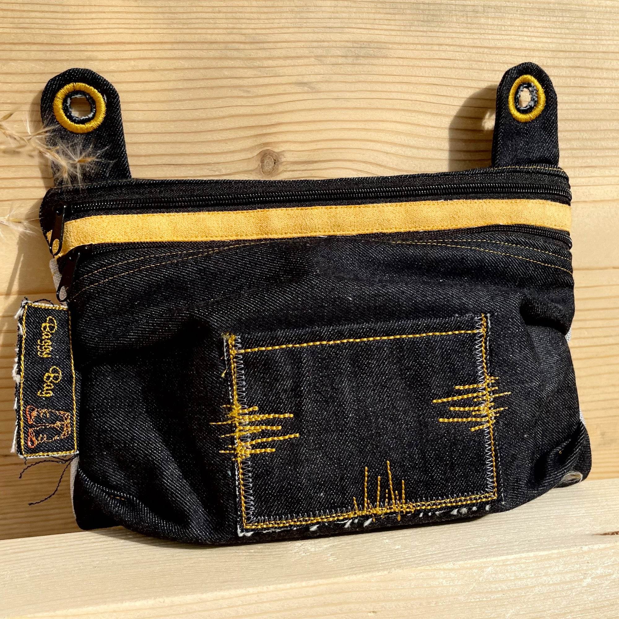 Stickdatei Baggy Bag 15x24, ITH Tasche mit 2 Reißverschlüssen - Sewando