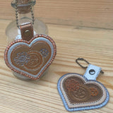 Stickdatei Steampunk Herz Anhänger 6x8 & 7x10, In The Hoop 3D-Anhänger - Sewando