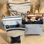 Stickdatei Baggy Bag Set, ITH Tasche in 5 Größen mit 2 Reißverschlüssen - Sewando