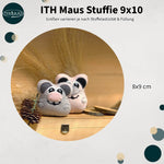 Stickdatei Maus ITH 9x10, In The Hoop Kuscheltier mit Applikationen - Sewando