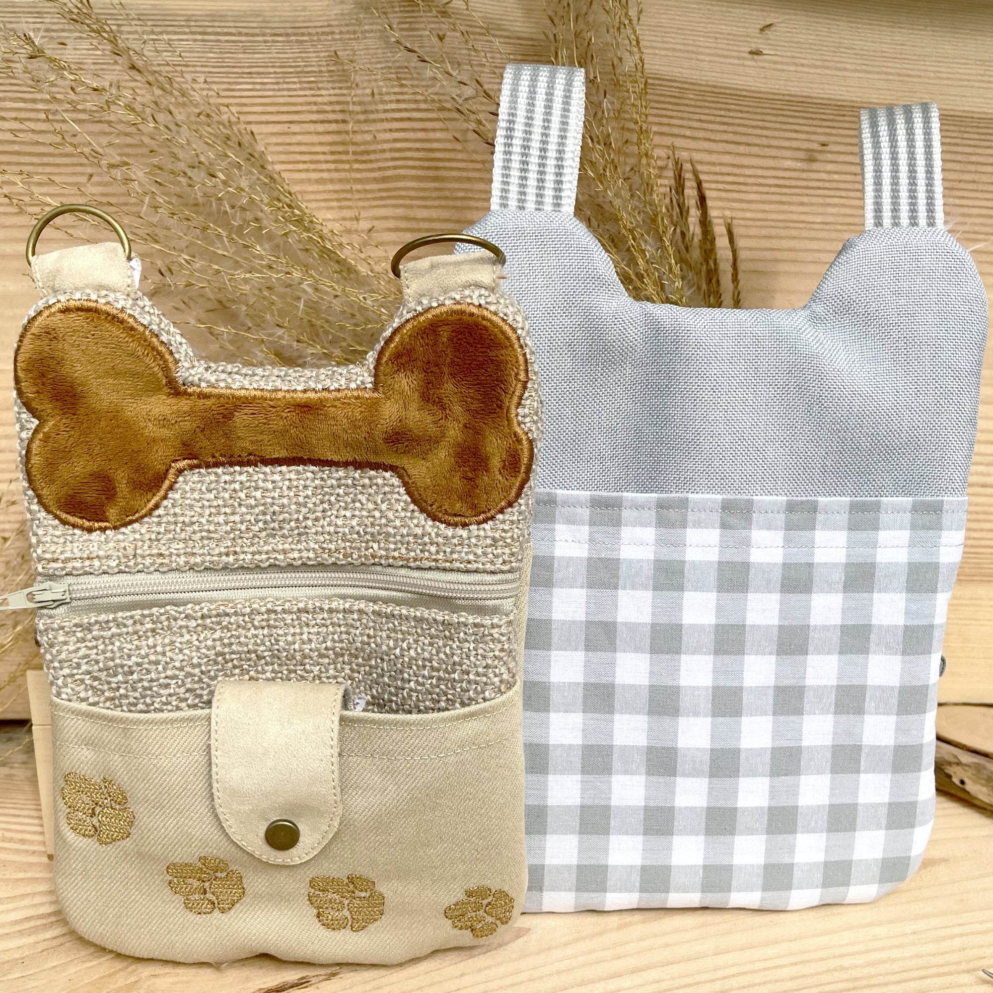 Stickdatei Reißverschlusstasche 3er Set, ITH Bonebag S, M, L - Sewando