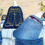 Stickdatei Tasche Spendierhose 13x18, In the hoop Taschenbaumler - Sewando