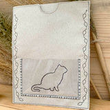 Stickdatei Impfpass Hülle 13x18 für Katzen, ITH Stickdesign - Sewando
