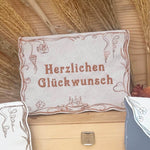 ITH Stickdatei Geschenkumschlag 16x26, In The Hoop Herzlichen Glückwunsch - Sewando