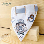 Stickdatei Halstuch für Hunde in 24x24, Bandana mit Motiv und blanko - Sewando