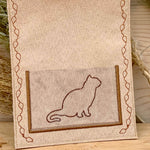 Stickdatei Impfpass Hülle 13x18 für Katzen, ITH Stickdesign - Sewando