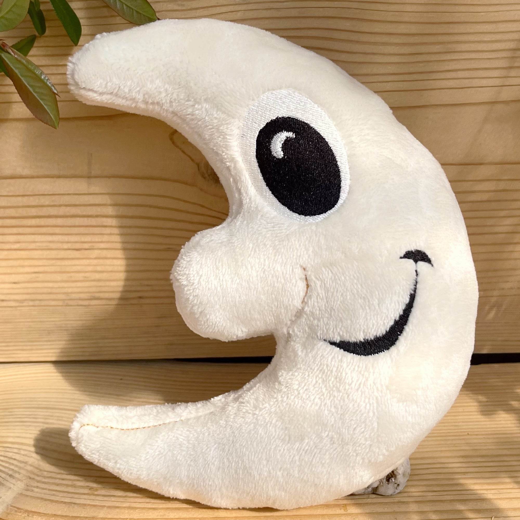 Stickdatei Mond Stuffie 15x21, ITH Kuschel-Mond - Sewando