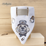 Stickdatei Halstuch für Hunde in 15x15, Bandana mit Motiv und blanko - Sewando