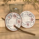 ITH Stickdatei Blumen Mug Rug Set 10x10 mit Sumsenschutz - Sewando