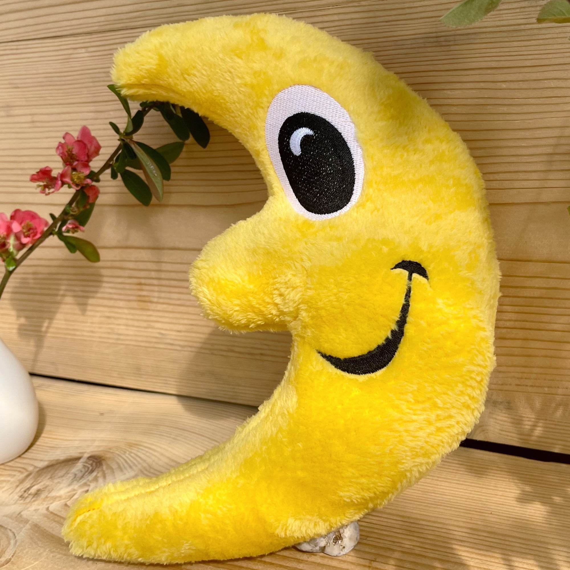 Stickdatei Mond Stuffie 16x23, ITH Kuschel-Mond, - Sewando