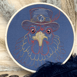 Stickdatei Steampunk Huhn Set 6 Größen - Sewando