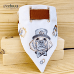 Stickdatei Halstuch für Hunde in 15x15, Bandana mit Motiv und blanko - Sewando