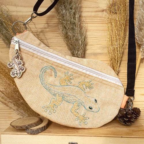 ITH Stickdatei Crossbody Bag 18x30 mit Innentasche, BeanBag - Sewando
