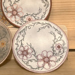 ITH Stickdatei Blumen Mug Rug Set 10x10 mit Sumsenschutz - Sewando