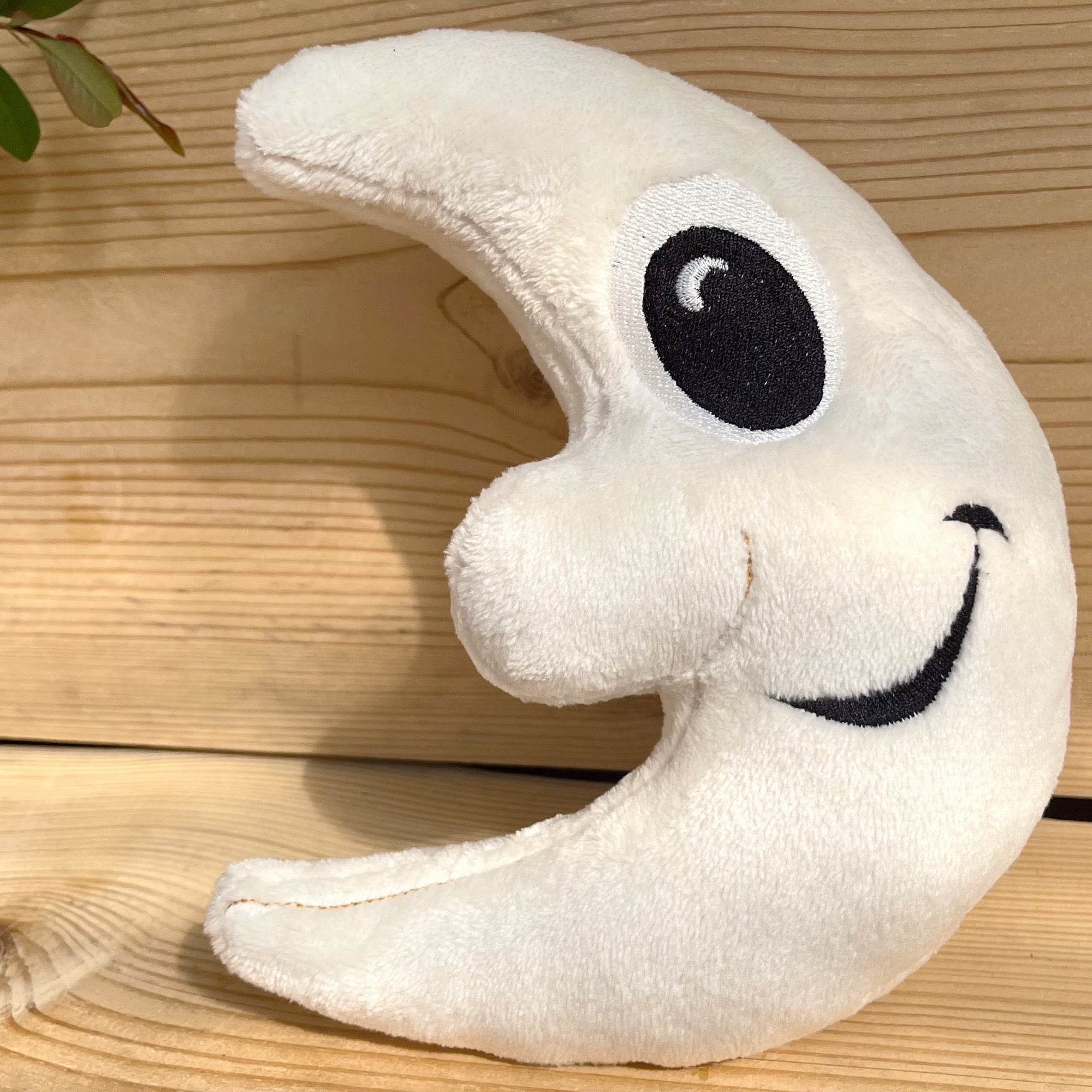 Stickdatei Mond Stuffie 15x21, ITH Kuschel-Mond - Sewando