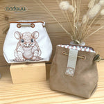 Stickdatei Leckerchenbeutel 13x18, ITH Futterbeutel armadillo mit und ohne Motiv - Sewando