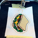 Stickdatei Sandwich Anhänger 9x6, lustiger ITH Anhänger - Sewando