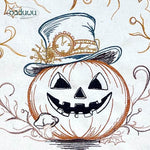 Stickdatei Kürbis in 7 Größen, Halloween Steampunk ab 9x10 - Sewando