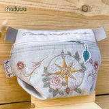 Stickdatei Umhängetasche Set mit 5 Größen, ITH Stickdatei Rosemary Bag