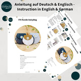 Stickdatei Tasche in 3 Größen mit Gänseblümchen, ITH runde Daisy Bag - Sewando