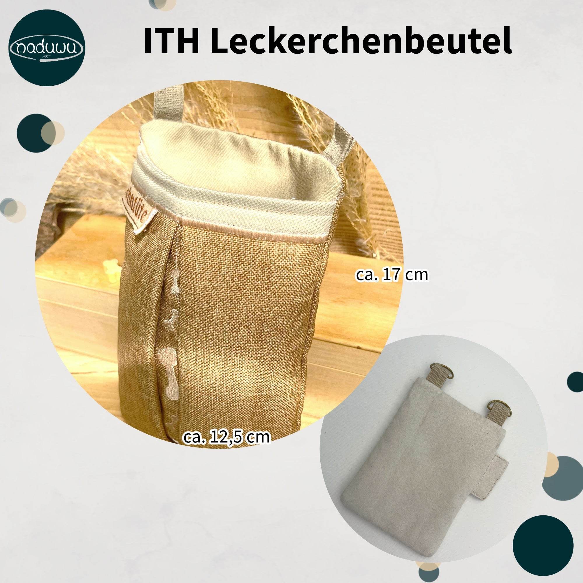 Stickdatei Leckerchenbeutel 15x22 In The Hoop, Leckerlibeutel - Sewando