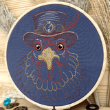 Stickdatei Steampunk Huhn Set 6 Größen - Sewando