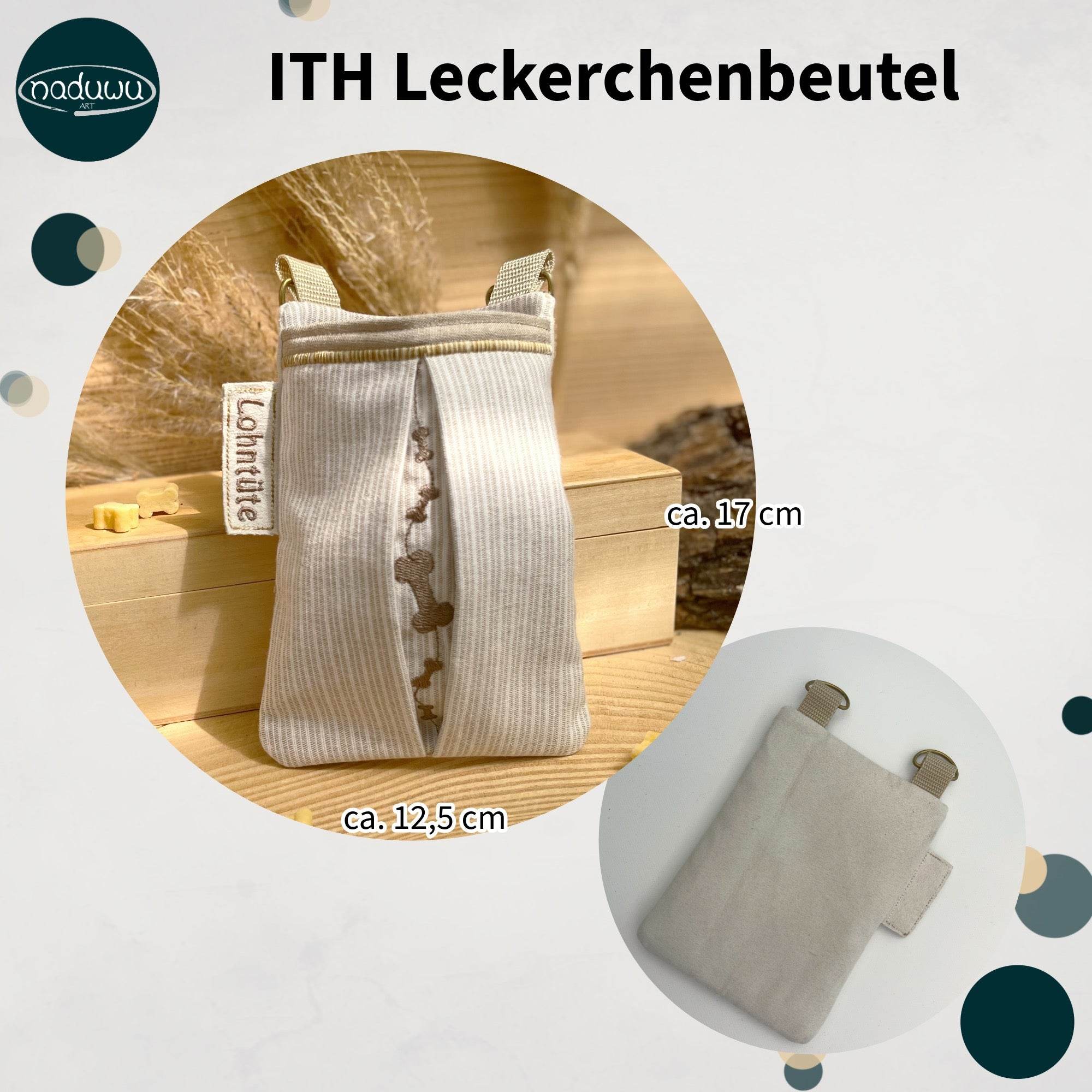 Stickdatei Leckerchenbeutel 13x18 In The Hoop, Leckerlibeutel - Sewando