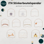 ITH Stickdatei Hundekotbeutelspender 10 Versionen für 10x10 Rahmen - Sewando