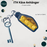 Stickdatei Käse 3D Anhänger 4x9cm, ITH Taschenbaumler - Sewando