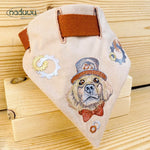 Stickdatei Halstuch für Hunde in 15x15, Bandana mit Motiv und blanko - Sewando