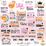 Plotterdatei Aperol Spritz Bundle 28x Sommer Set