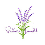 Stickdatei Lavendel, inkl. Schriftzug im Satinstich, Rahmen 13x18 cm (3.60 x 6.49'') - Sewando