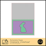 Plotterdatei Osterkarte Osterhase - Sewando